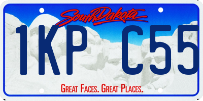 SD license plate 1KPC55
