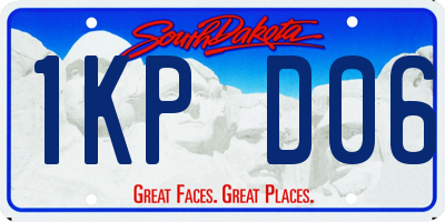 SD license plate 1KPD06