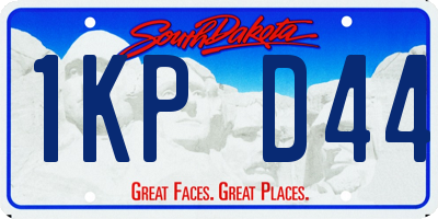 SD license plate 1KPD44