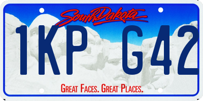 SD license plate 1KPG42