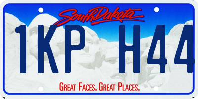 SD license plate 1KPH44