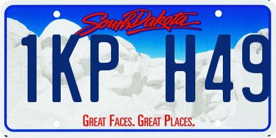 SD license plate 1KPH49