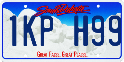 SD license plate 1KPH99