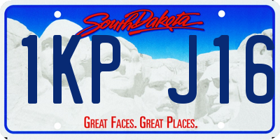 SD license plate 1KPJ16