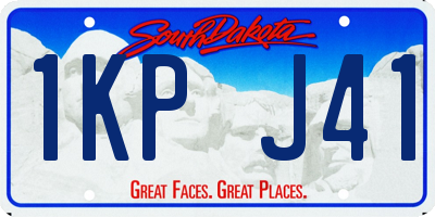 SD license plate 1KPJ41