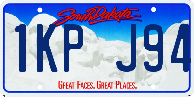 SD license plate 1KPJ94