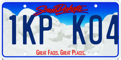 SD license plate 1KPK04