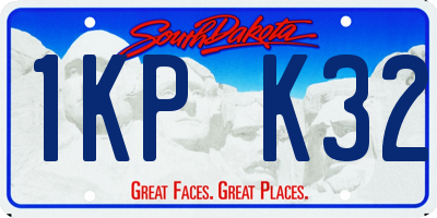 SD license plate 1KPK32