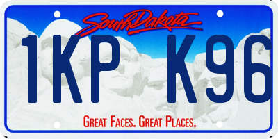 SD license plate 1KPK96