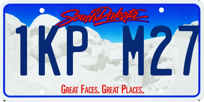 SD license plate 1KPM27