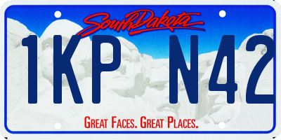 SD license plate 1KPN42