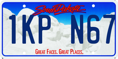 SD license plate 1KPN67