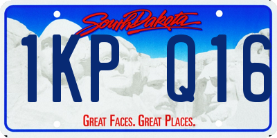 SD license plate 1KPQ16