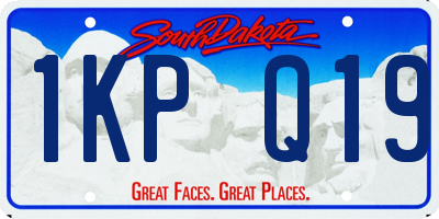 SD license plate 1KPQ19