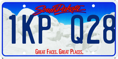 SD license plate 1KPQ28