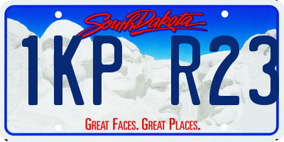 SD license plate 1KPR23