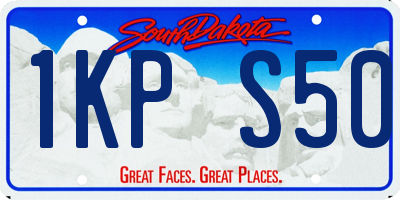 SD license plate 1KPS50
