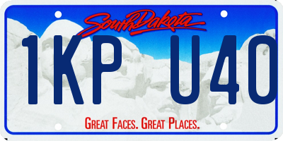 SD license plate 1KPU40