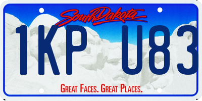 SD license plate 1KPU83
