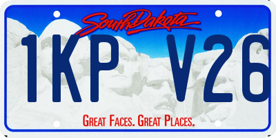 SD license plate 1KPV26