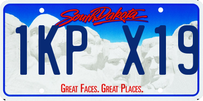 SD license plate 1KPX19