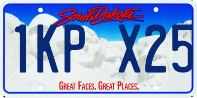 SD license plate 1KPX25
