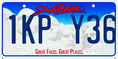 SD license plate 1KPY36