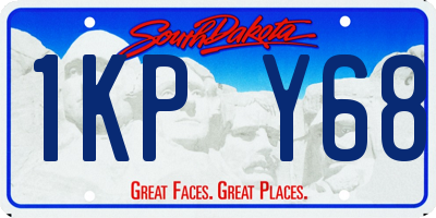 SD license plate 1KPY68