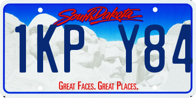 SD license plate 1KPY84