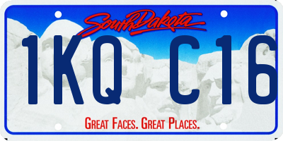 SD license plate 1KQC16