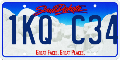 SD license plate 1KQC34