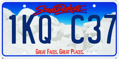 SD license plate 1KQC37
