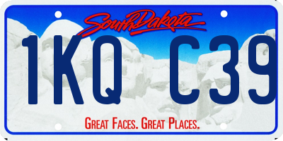 SD license plate 1KQC39