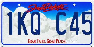 SD license plate 1KQC45