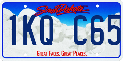 SD license plate 1KQC65