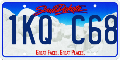 SD license plate 1KQC68