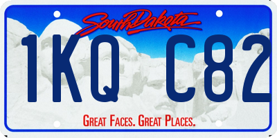 SD license plate 1KQC82