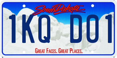 SD license plate 1KQD01