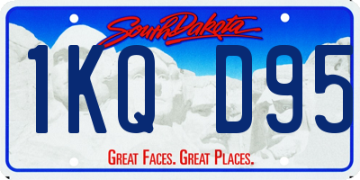 SD license plate 1KQD95