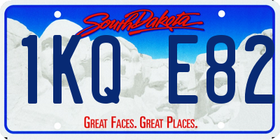 SD license plate 1KQE82
