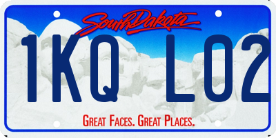 SD license plate 1KQL02