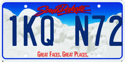 SD license plate 1KQN72