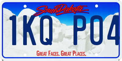 SD license plate 1KQP04