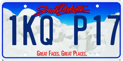 SD license plate 1KQP17