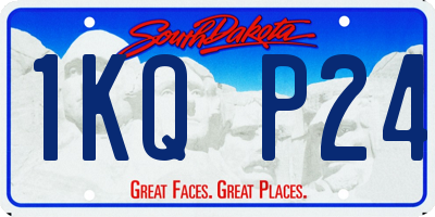 SD license plate 1KQP24