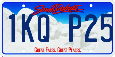 SD license plate 1KQP25