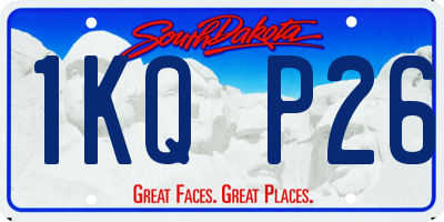 SD license plate 1KQP26