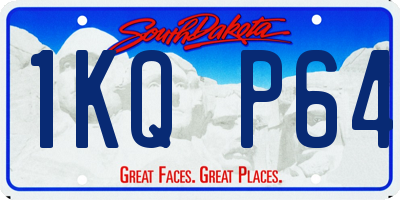 SD license plate 1KQP64