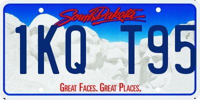 SD license plate 1KQT95