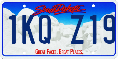 SD license plate 1KQZ19